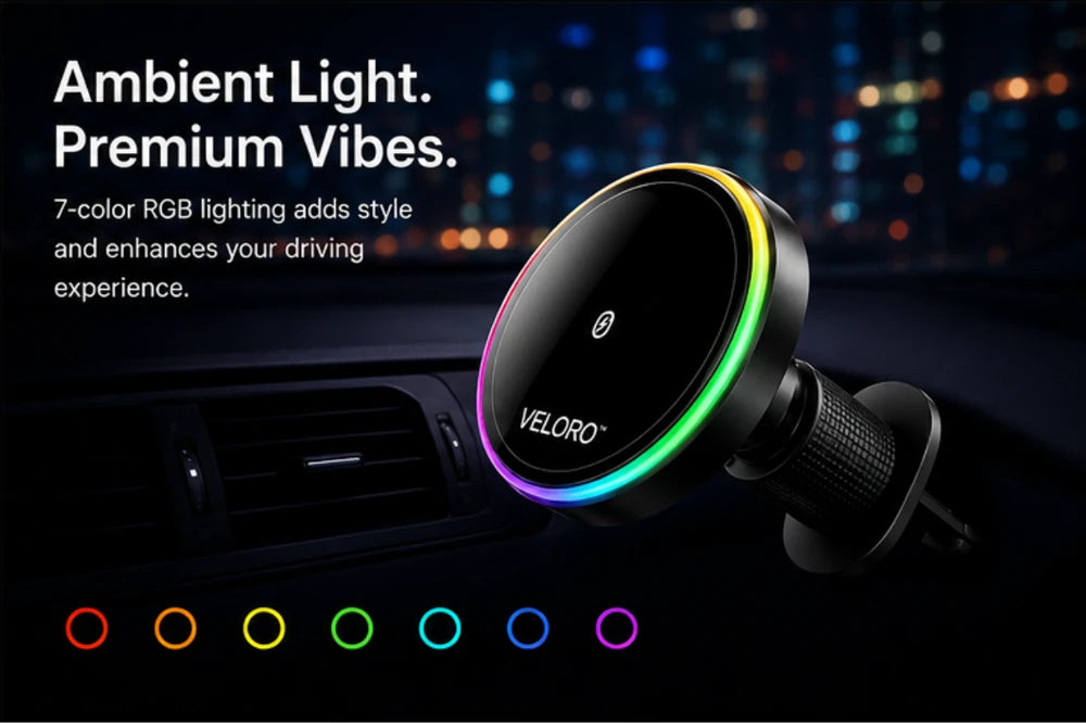 VELORO™ Magnetic Wireless Car Charger