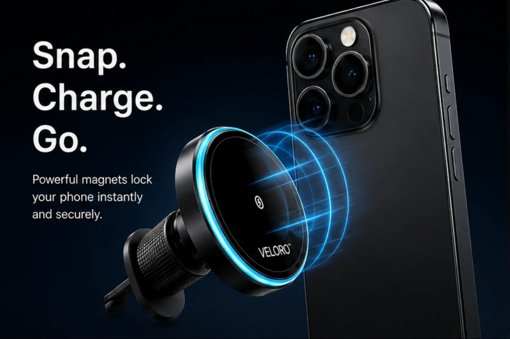 VELORO™ Magnetic Wireless Car Charger